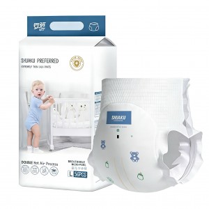 A grade disposable cloth like film baby cotton diaper biodegradable baby diaper