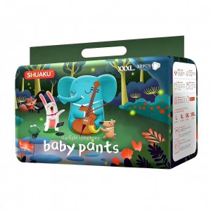 A grade disposable cloth like film baby cotton diaper biodegradable baby diaper