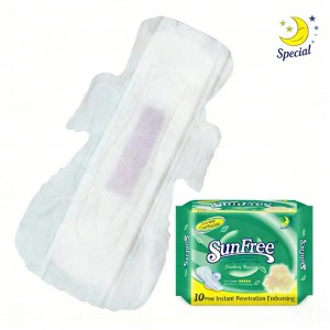 Best selling economic price female waterproof breathable anion cotton sanitary pad