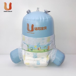 China wholesale Plastic Backed Baby Diapers -
 A grade disposable cloth like film baby cotton diaper biodegradable baby diaper – Union Paper