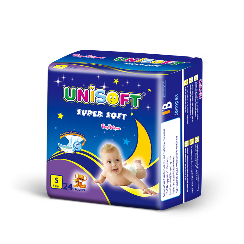 factory customized Panty Liners With Herbal -
 Unisoft Small packing good quality cheap soft care disposable hot sell baby diapers baby nappy in China – Union Paper