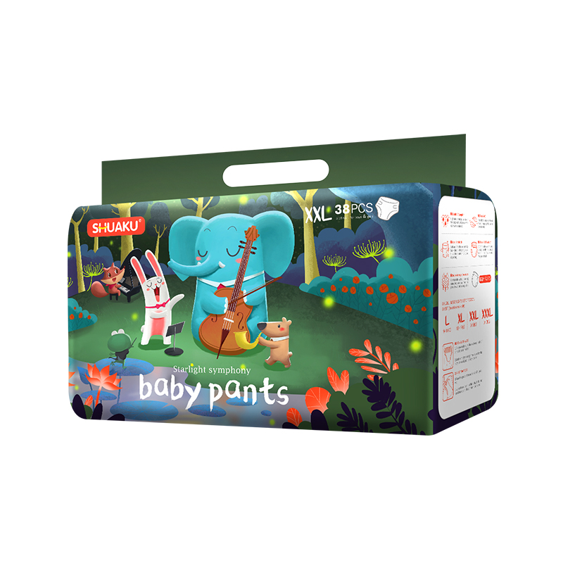 2021 High quality Baby B Grade Diapers Pants -
 OEM japanese quality sleepy popular wholesale disposable cartoon economic printed OEM training pants – Union Paper