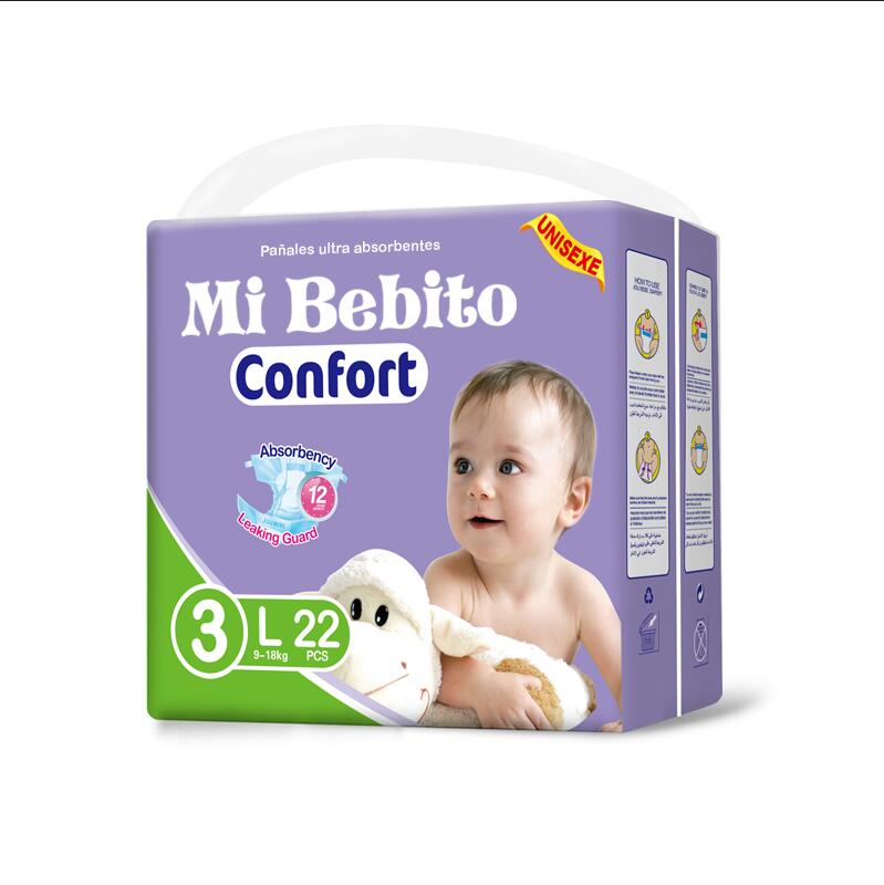 100% monaróir Cotton Best Price Ardchaighdeáin leanbh diaper