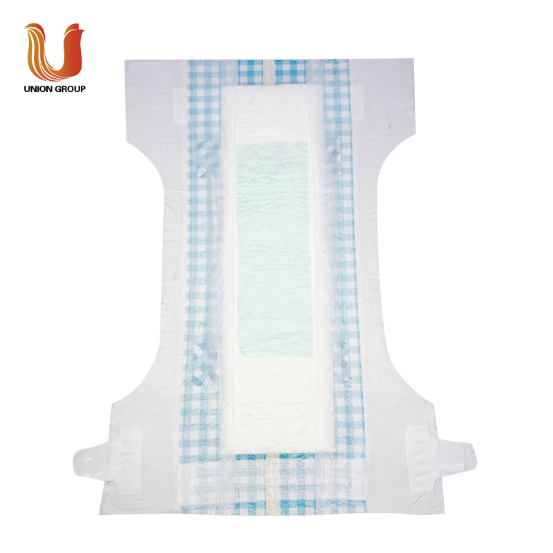 High definition Private Label Baby Diaper Manufacture -
 Soft Skin Care Premium Baby Diaper with Blue ADL – Union Paper