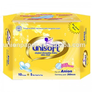 Organic waterproof high Absorbent pure Cotton soft ladies sanitary pads size