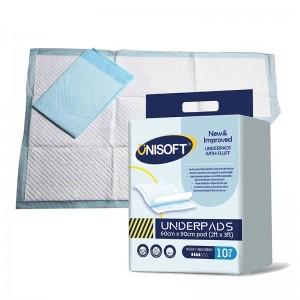 Super Absorbent Adult Incontin Pad Disposable Underpads For Adults Urine Pads For Bed
