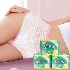 Wholesale Factory Price Menstrual Breathable Panties Panty Super Absorption Napkin Sanitary