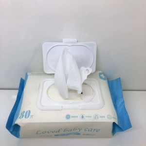 Wholesale Custom Logo Free Sample Cleaning Wipes Pure Water Unscented Baby Wipes 80pcs