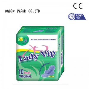 Leading Manufacturer for Disposable Incontinence Pants -
 breathe freely factory price unisoft female cotton disposable sanitary pad  – Union Paper