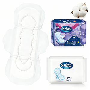 breathe freely factory price unisoft female cotton disposable sanitary pad