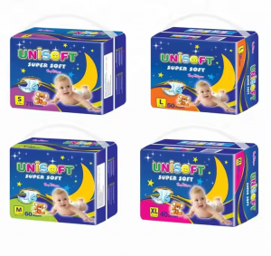 OEM trusted high absorbency and breathable disposable baby diapers adult diapers manufacturer UNISOFT