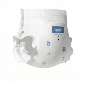 A grade disposable cloth like film baby cotton diaper biodegradable baby diaper