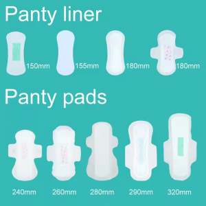 Organic waterproof high Absorbent pure Cotton soft ladies sanitary pads size