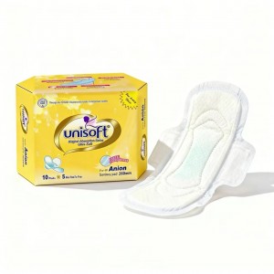 Organic waterproof high Absorbent pure Cotton soft ladies sanitary pads size
