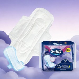 breathe freely factory price unisoft female cotton disposable sanitary pad