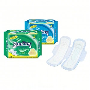 Best selling economic price female waterproof breathable anion cotton sanitary pad