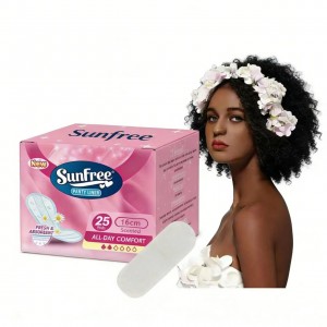 Organic waterproof high Absorbent pure Cotton soft ladies sanitary pads size