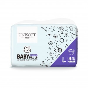 Cheap PriceList for 100% Cotton Disposable Diaper -
 FDA CE ISO BABY PULL UP BABY PANTS DIAPER – Union Paper